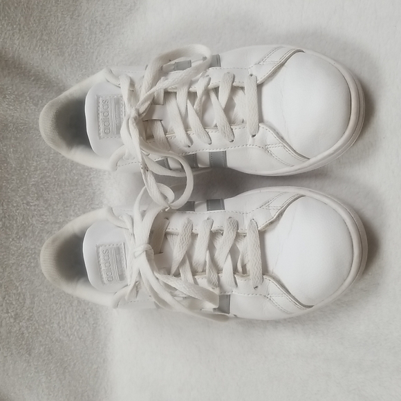 ADIDAS CLASSIC STRIPES LEATHER UPPER ORTHOLITE FLOAT INSOLE SNEAKERS SZ 8 - Picture 3 of 10